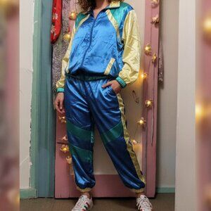 Obeeii - Back to the 80's - Satin Tracksuit